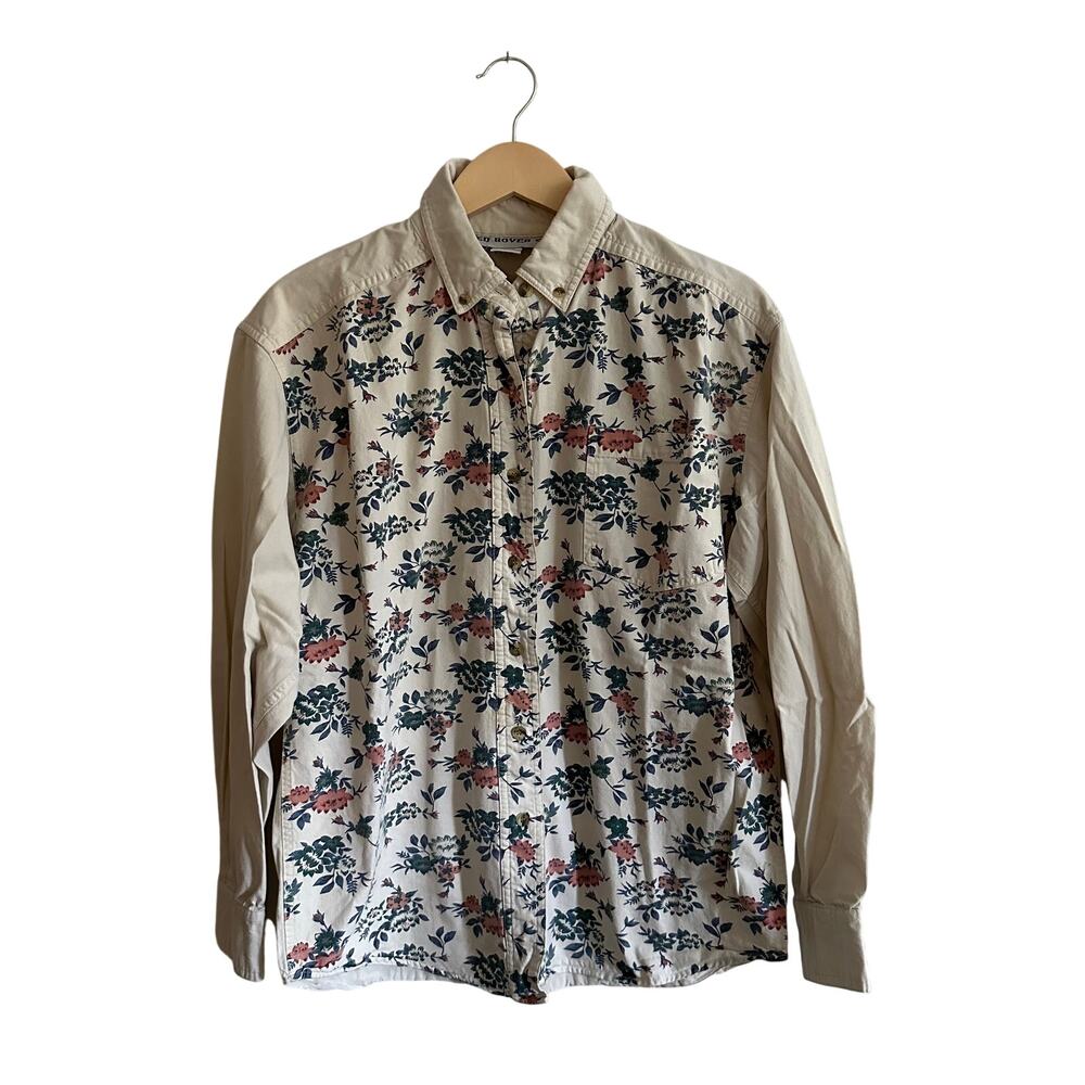 Vintage Red Rover Floral Button Down